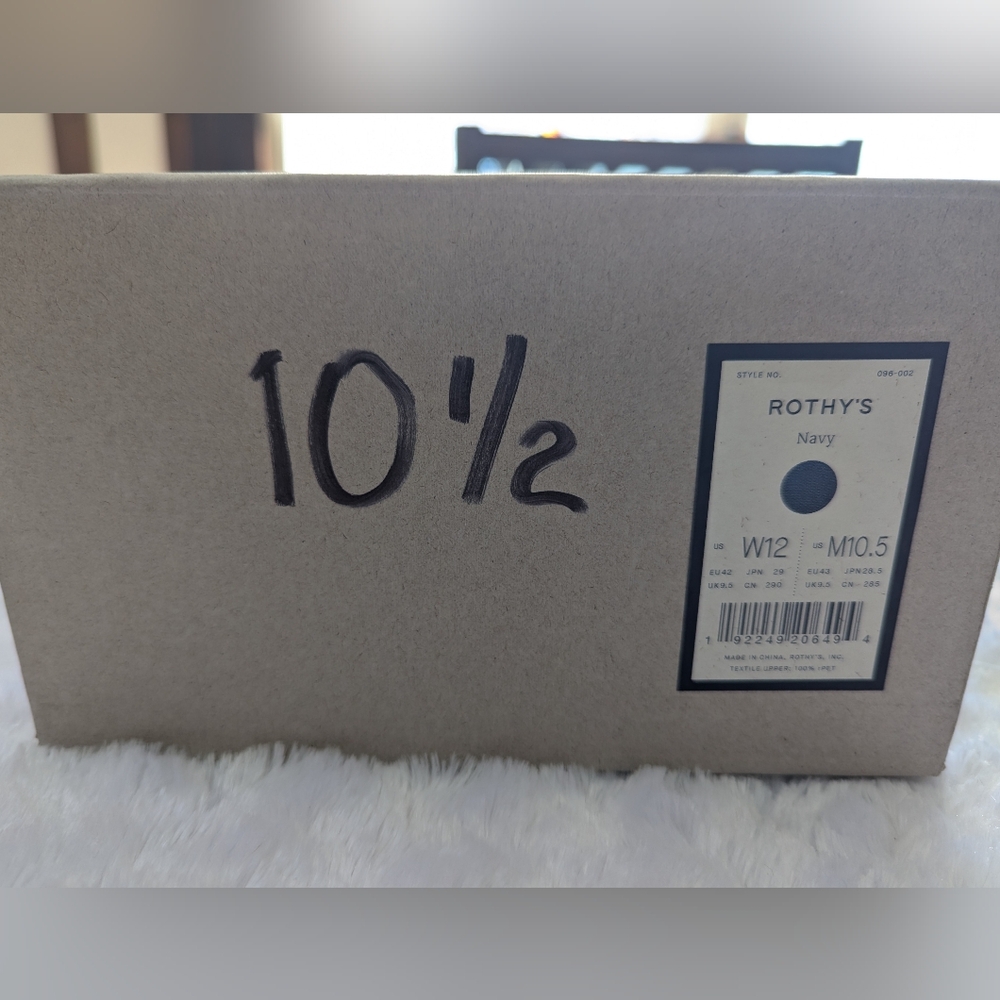 NWT/NIB Rothys Men's RS01 Navy Sneakers - Picture 2 of 10